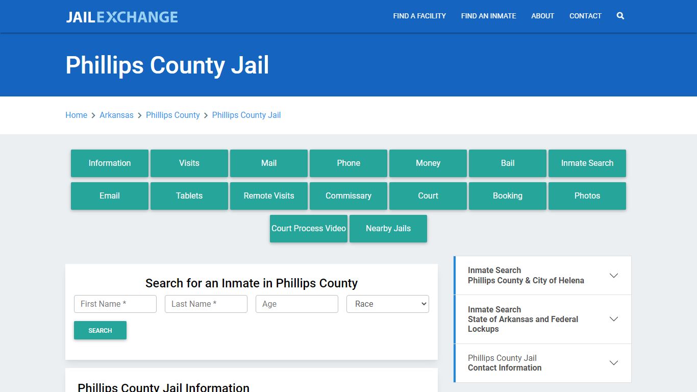 Phillips County Jail Roster Lookup, AR, Inmate Search